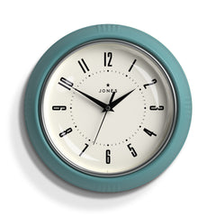 Jones Ketchup wall clock in teal blue 24cm