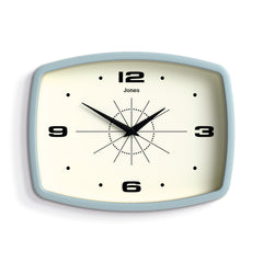 Jones Movie wall clock in blue 25cm