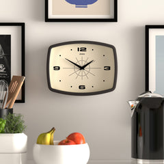 Jones Movie wall clock in mocha brown 25cm