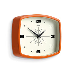 Jones Movie wall clock in orange 25cm