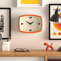 Jones Movie wall clock in orange 25cm