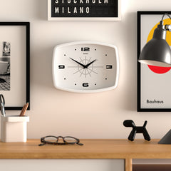 Jones Movie wall clock in white 25cm