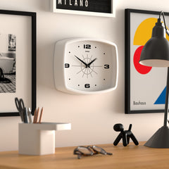 Jones Movie wall clock in white 25cm