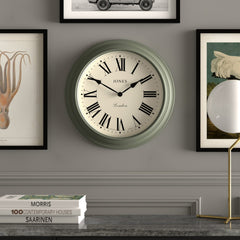 Jones Supper Club wall clock in asparagus green 40cm