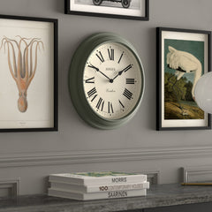 Jones Supper Club wall clock in asparagus green 40cm