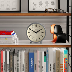 Jones Venus mantel clock in clockwork grey